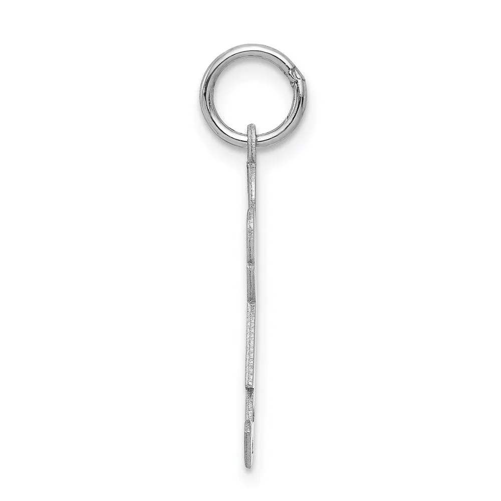 14k White Gold Kid Charm