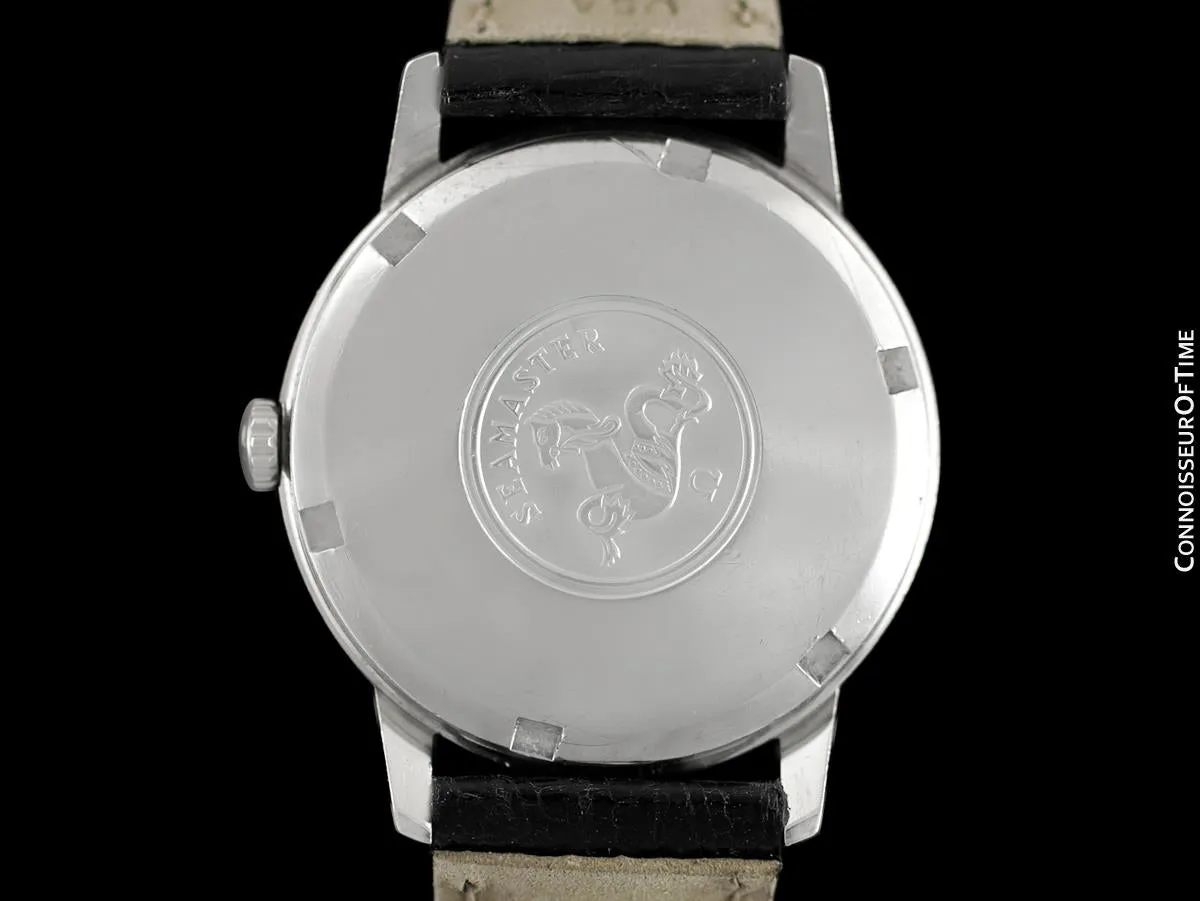 1968 Omega Seamaster Geneve Mens Vintage Watch with 565 Movement, Double Signed Version - Stainless Steel