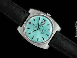 1970 Omega Constellation Vintage Mens Large Automatic Chronometer Watch, Day Date - Stainless Steel & 18K White Gold