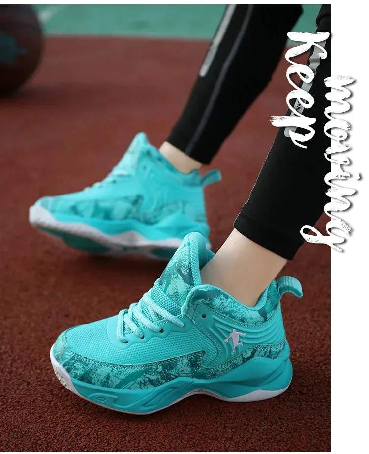 2024 Boys' Thick Sole Basketball Sneakers for Kids