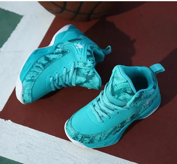 2024 Boys' Thick Sole Basketball Sneakers for Kids
