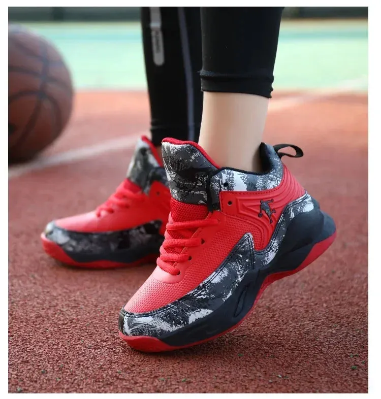 2024 Boys' Thick Sole Basketball Sneakers for Kids