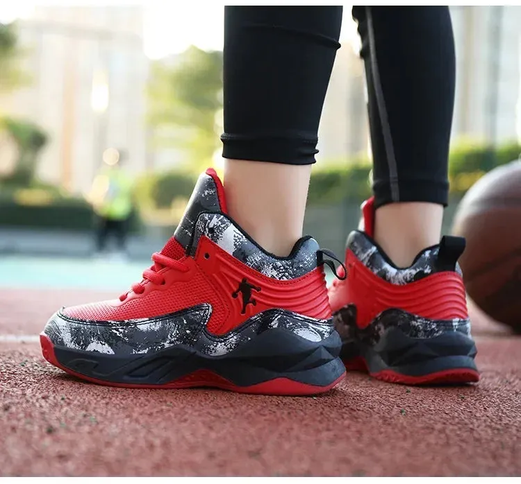 2024 Boys' Thick Sole Basketball Sneakers for Kids
