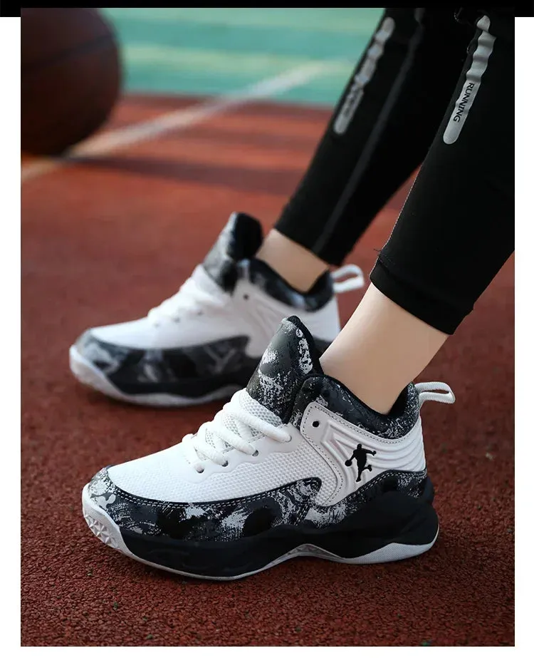 2024 Boys' Thick Sole Basketball Sneakers for Kids