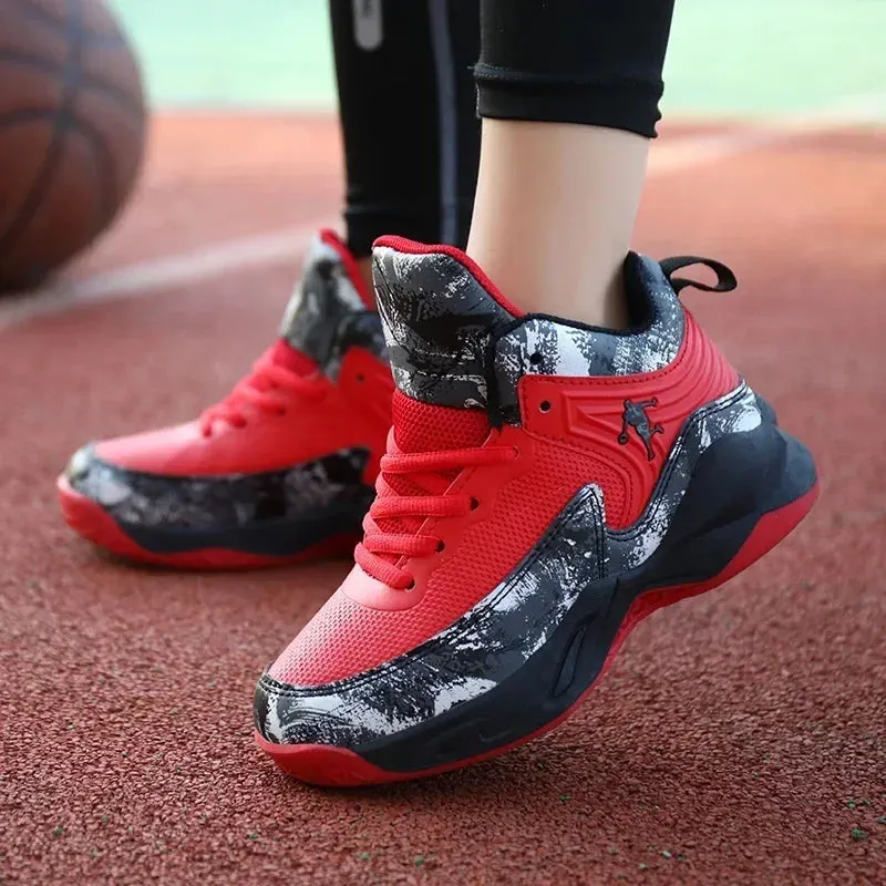 2024 Boys' Thick Sole Basketball Sneakers for Kids