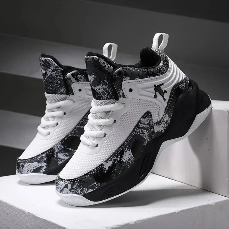 2024 Boys' Thick Sole Basketball Sneakers for Kids