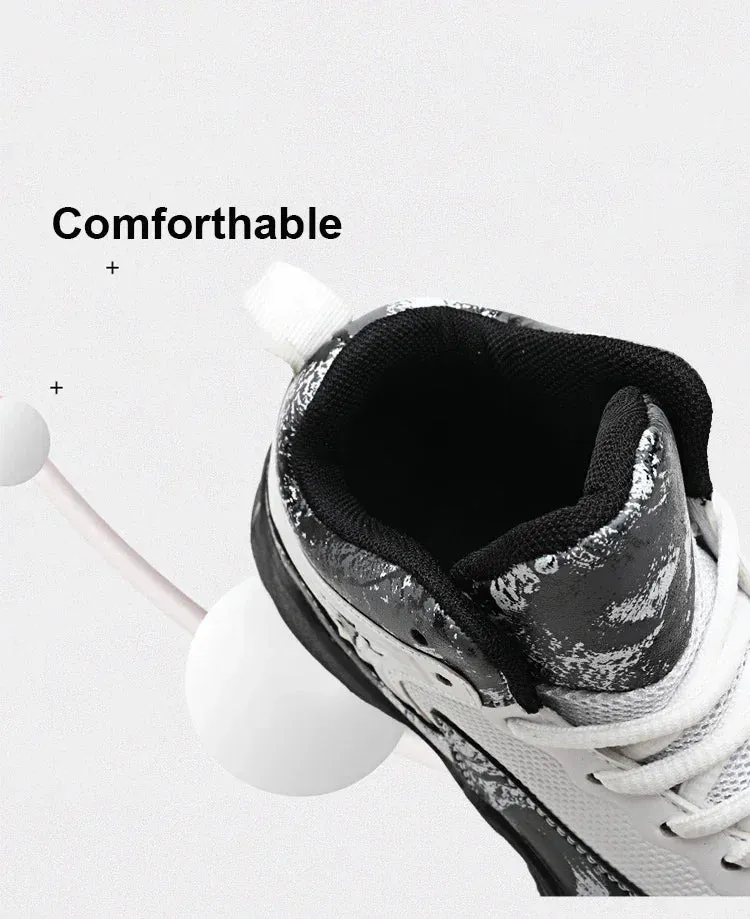 2024 Boys' Thick Sole Basketball Sneakers for Kids