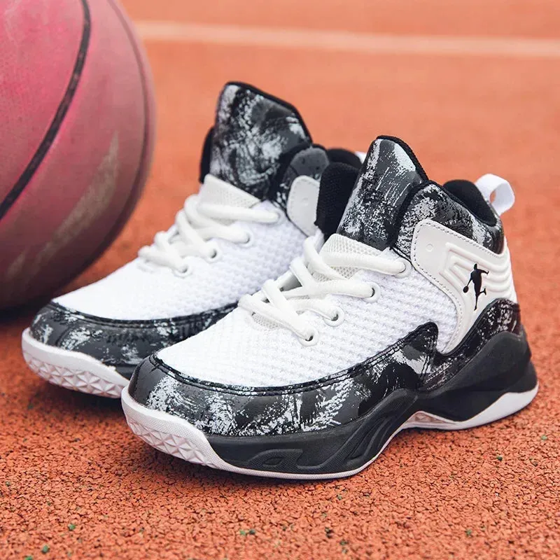 2024 Boys' Thick Sole Basketball Sneakers for Kids