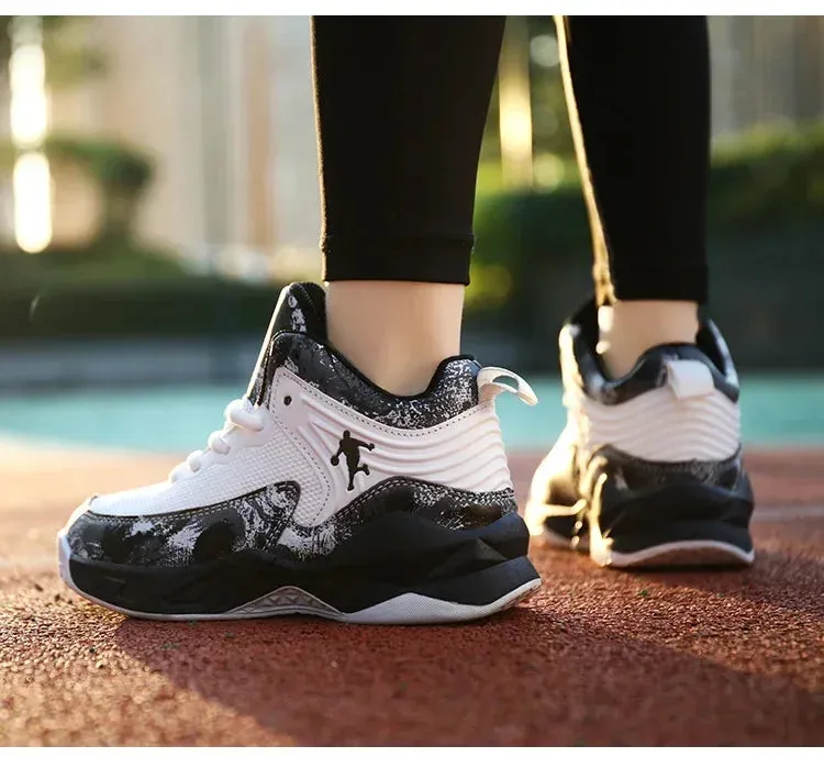 2024 Boys' Thick Sole Basketball Sneakers for Kids