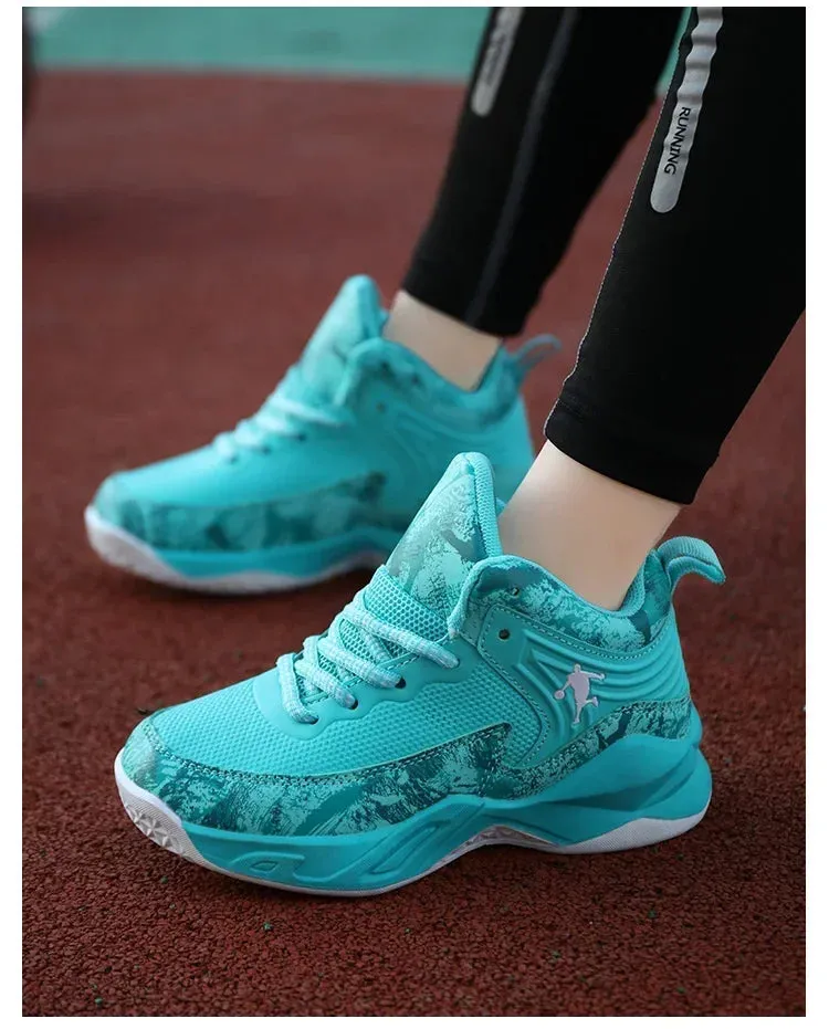2024 Boys' Thick Sole Basketball Sneakers for Kids