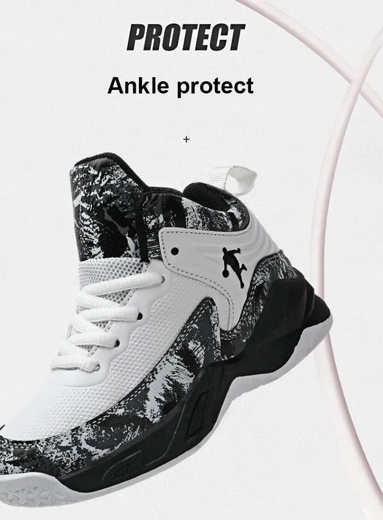 2024 Boys' Thick Sole Basketball Sneakers for Kids
