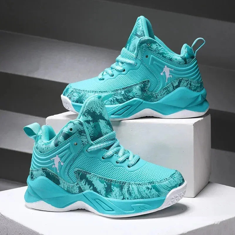 2024 Boys' Thick Sole Basketball Sneakers for Kids