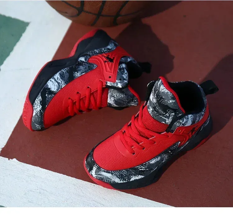 2024 Boys' Thick Sole Basketball Sneakers for Kids