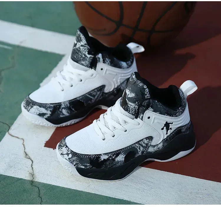 2024 Boys' Thick Sole Basketball Sneakers for Kids