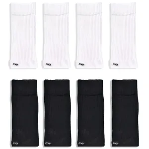 8 Pair Crew Bundle - Black   White