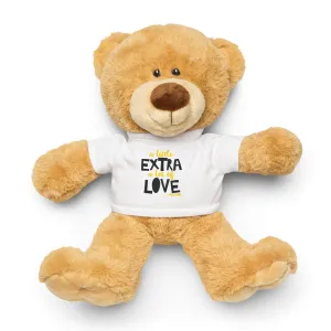 A little Extra a lot of Love Teddy bear with a t-shirt