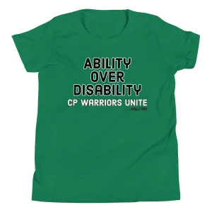 Ability over Disability. CP Youth Short Sleeve Tee