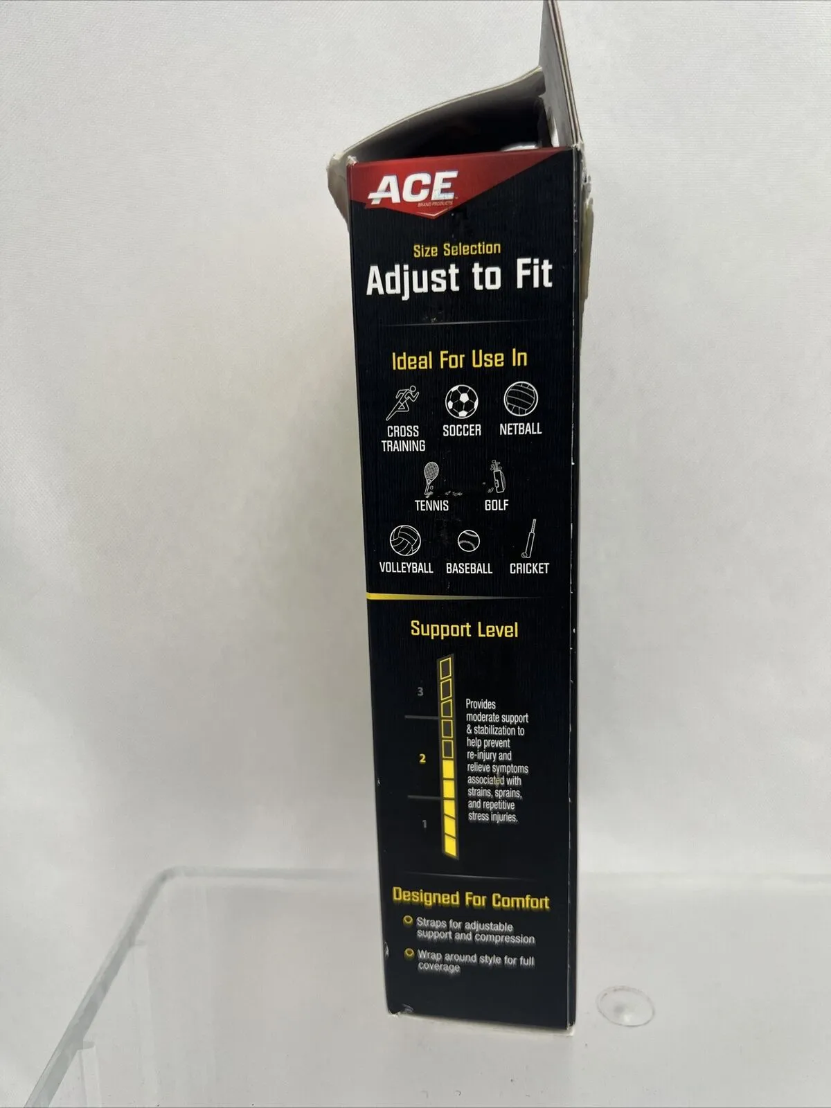 ACE 3M Adjustable Ankle Brace With Side Stabilizers 901007 Moderate Support