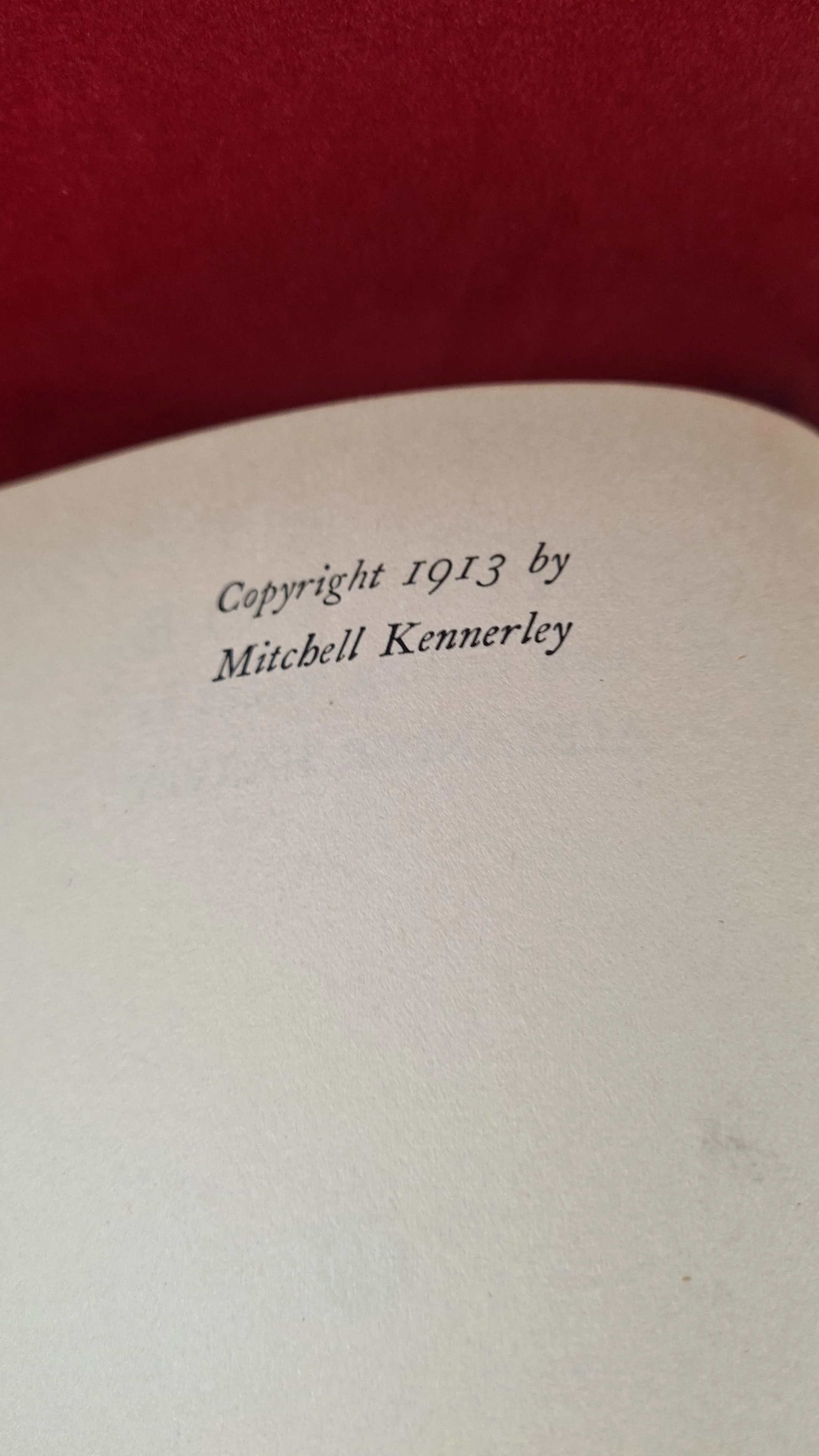 Alexander Harvey - The Toe & other tales, Mitchell Kennerley, 1913