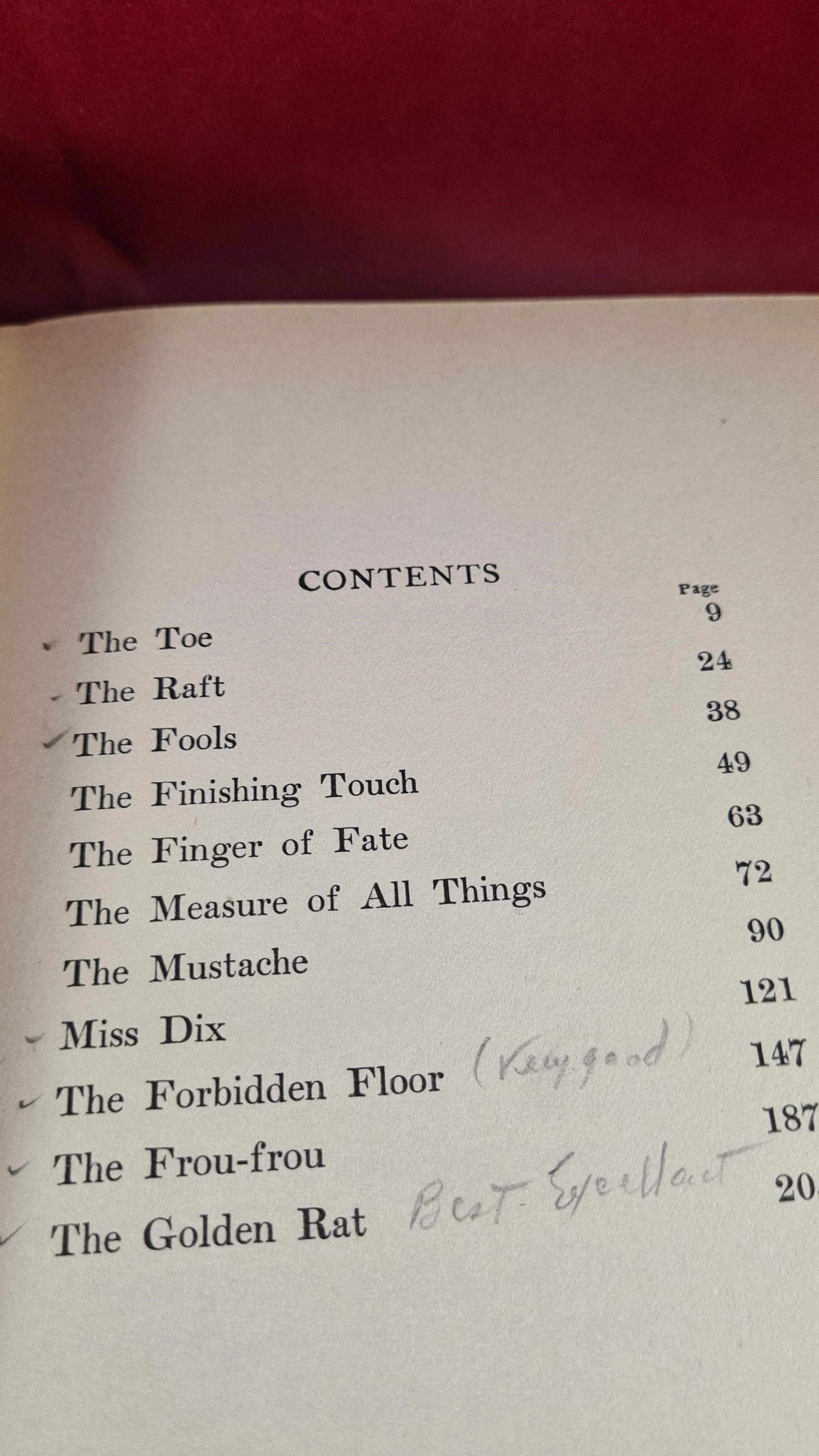 Alexander Harvey - The Toe & other tales, Mitchell Kennerley, 1913
