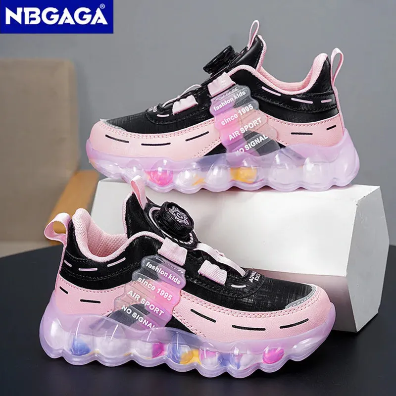 Anti-Skid Leather Kids Sneakers for Active Fun