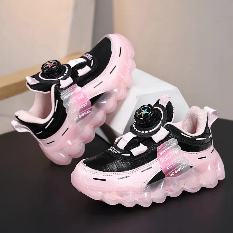 Anti-Skid Leather Kids Sneakers for Active Fun