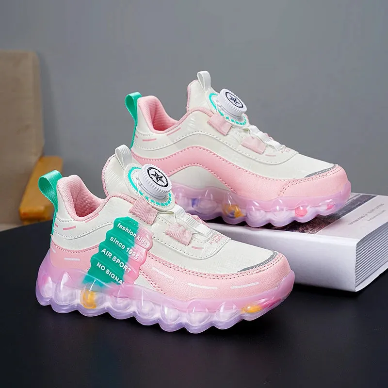 Anti-Skid Leather Kids Sneakers for Active Fun