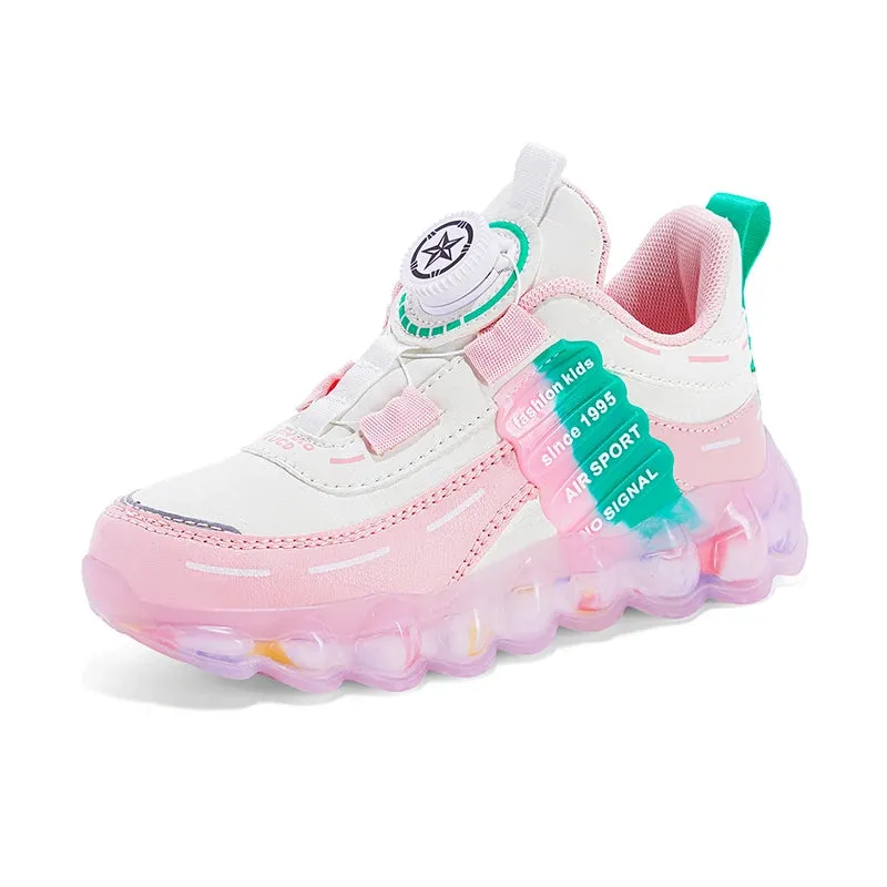 Anti-Skid Leather Kids Sneakers for Active Fun