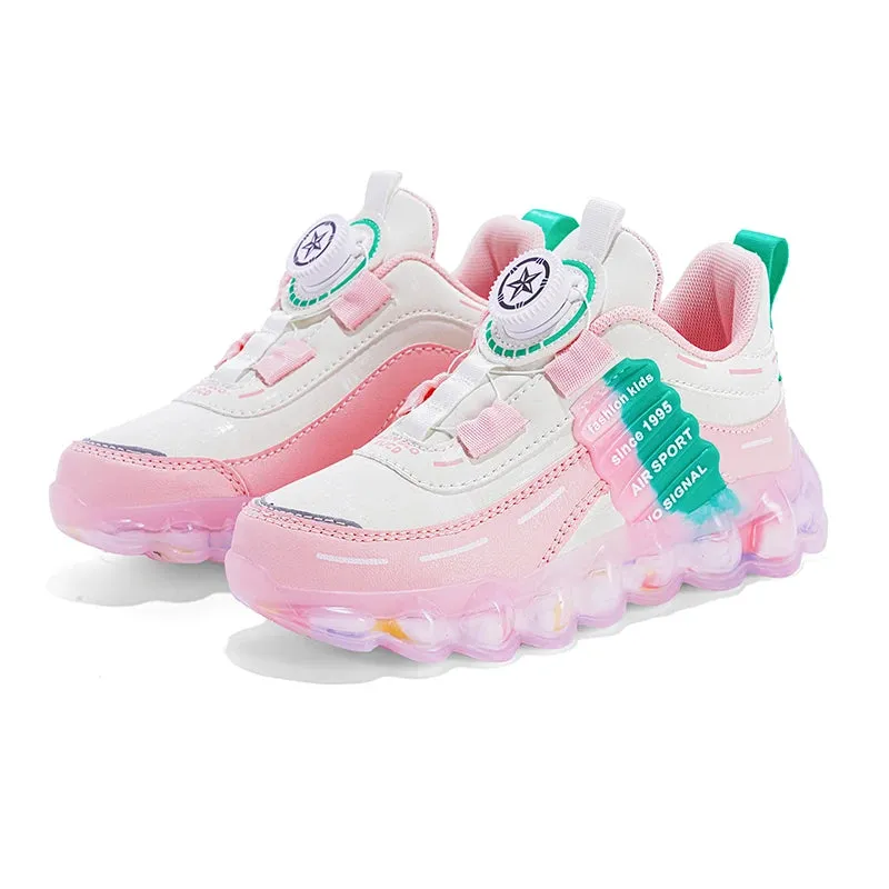 Anti-Skid Leather Kids Sneakers for Active Fun