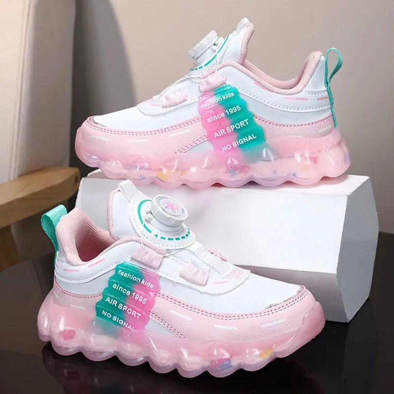 Anti-Skid Leather Kids Sneakers for Active Fun