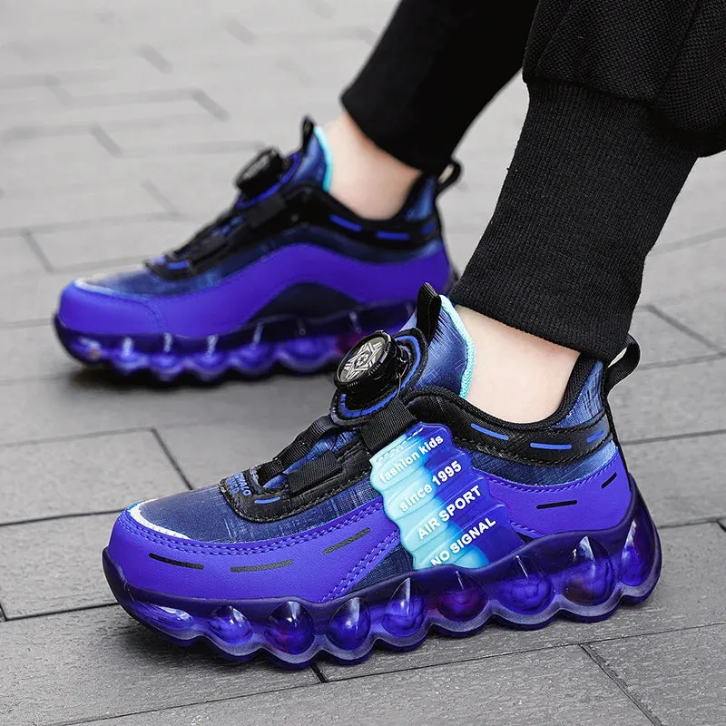 Anti-Skid Leather Kids Sneakers for Active Fun