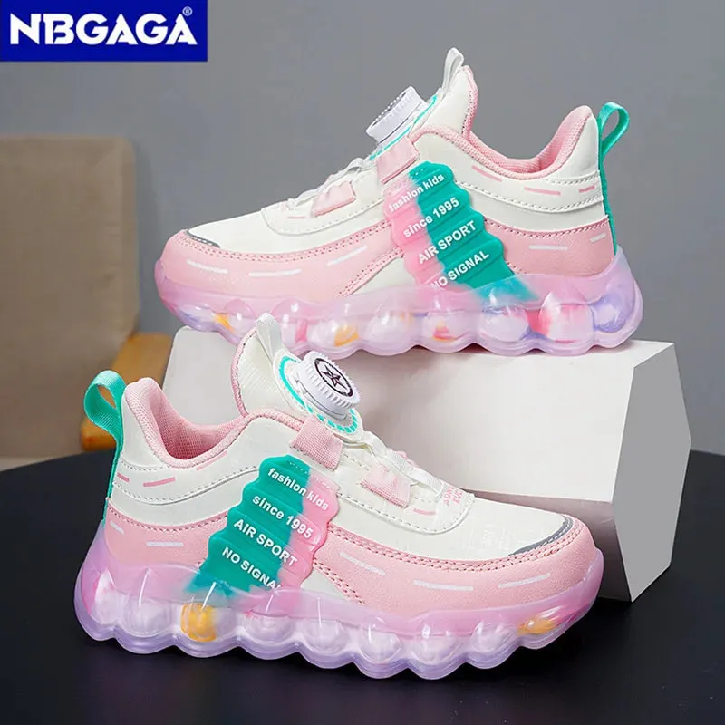 Anti-Skid Leather Kids Sneakers for Active Fun