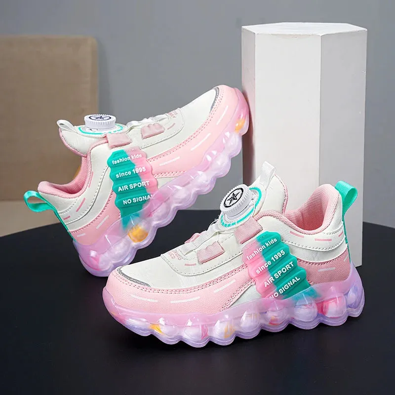 Anti-Skid Leather Kids Sneakers for Active Fun