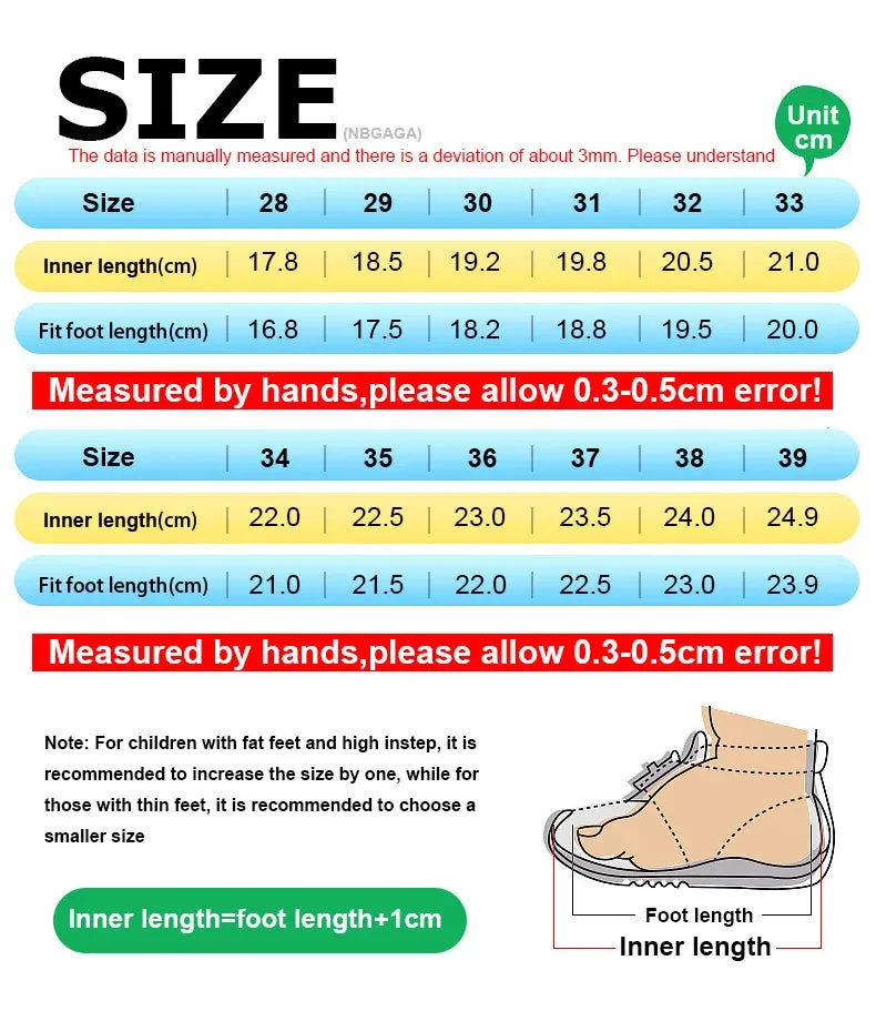 Anti-Skid Leather Kids Sneakers for Active Fun