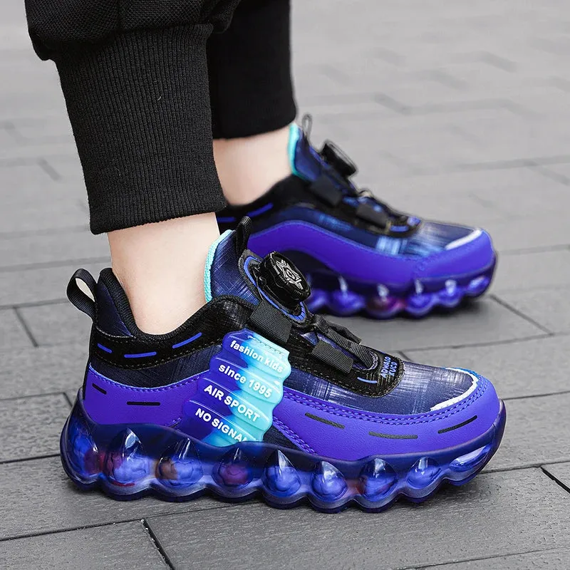 Anti-Skid Leather Kids Sneakers for Active Fun