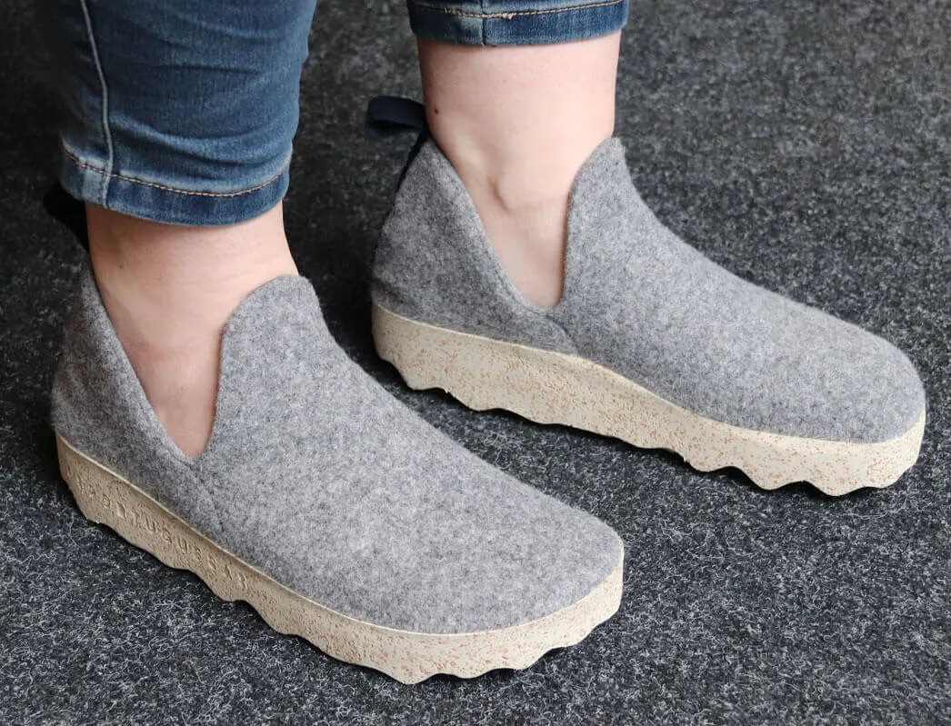 ASPORTUGUESAS Shoes | Felt Slippers City, Concrete
