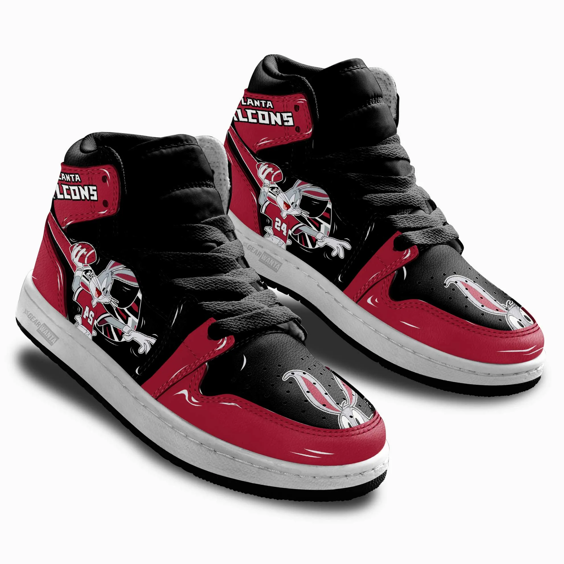 Atlanta Falcons Kid J1s Sneakers Custom