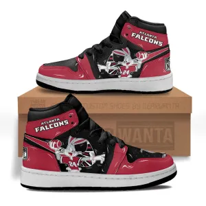 Atlanta Falcons Kid J1s Sneakers Custom