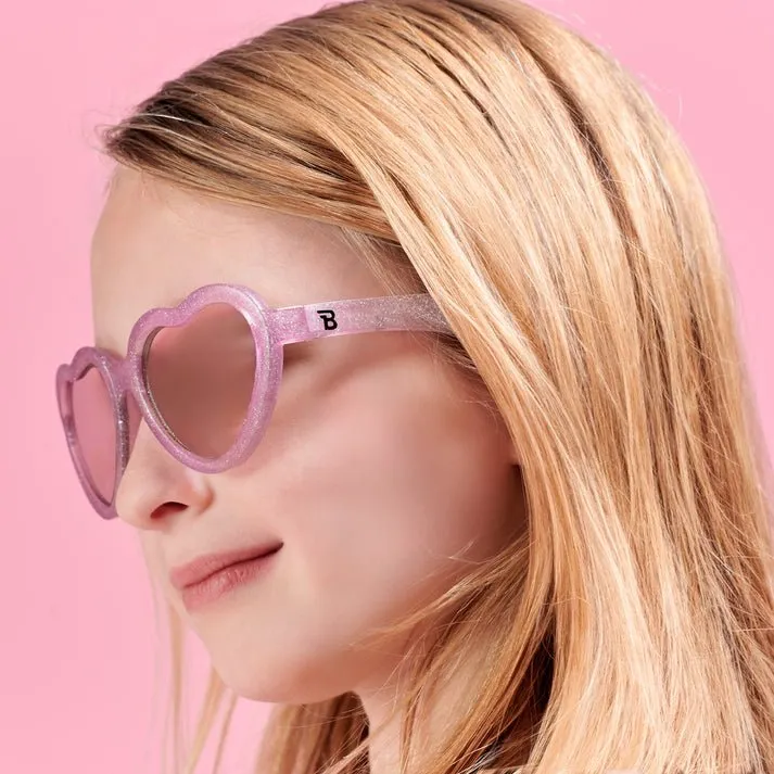 Babiator Non-Polarized Mirrored Heart Sunglasses - Sparkle Squad( Limited Edition )