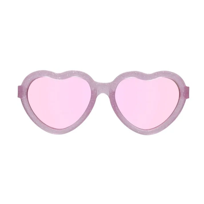 Babiator Non-Polarized Mirrored Heart Sunglasses - Sparkle Squad( Limited Edition )