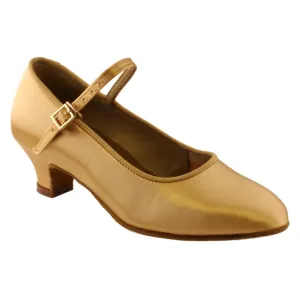 BD Dance 501, Heel Child I, Tan 2, Girls' Standard Dance Shoes