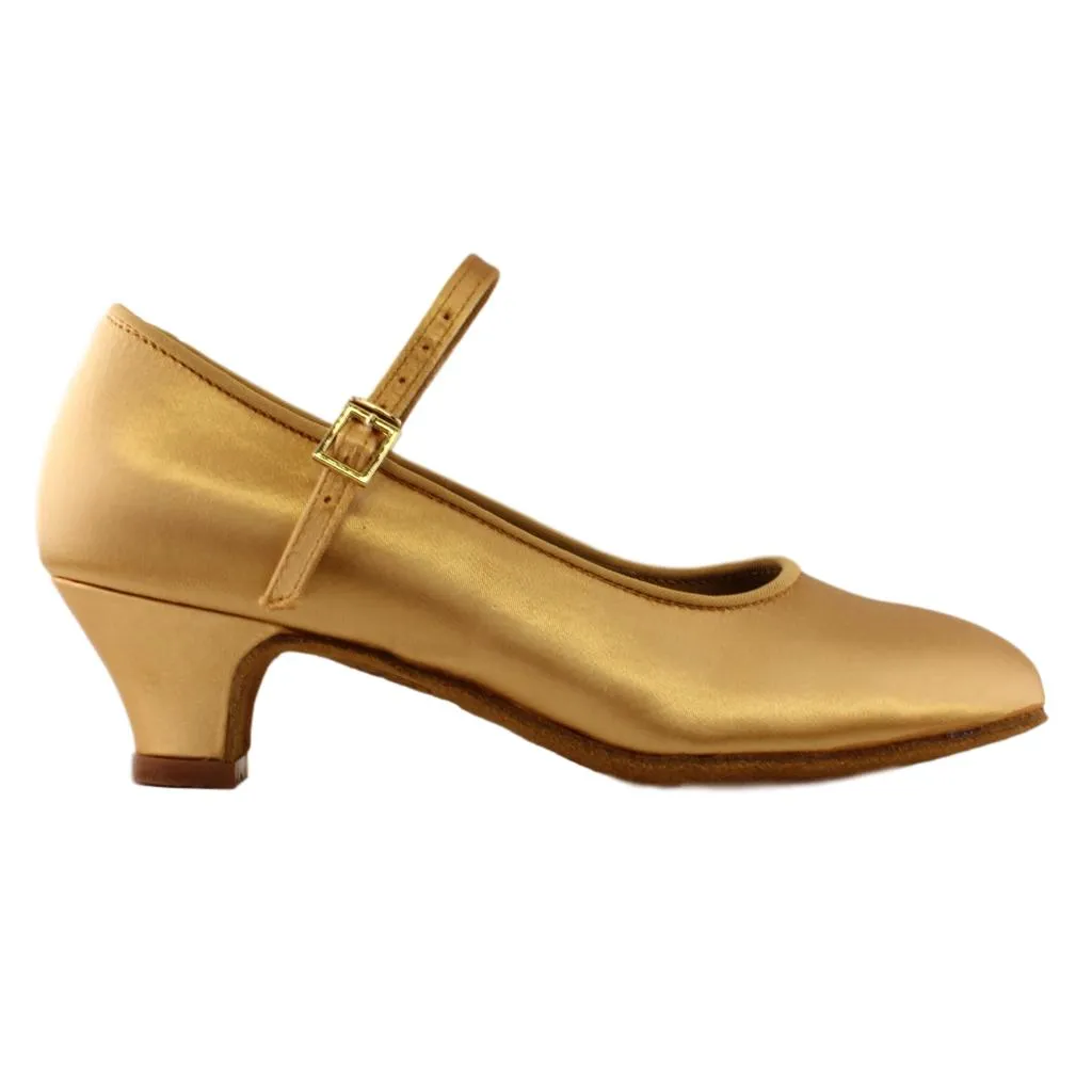 BD Dance 501, Heel Child I, Tan 2, Girls' Standard Dance Shoes