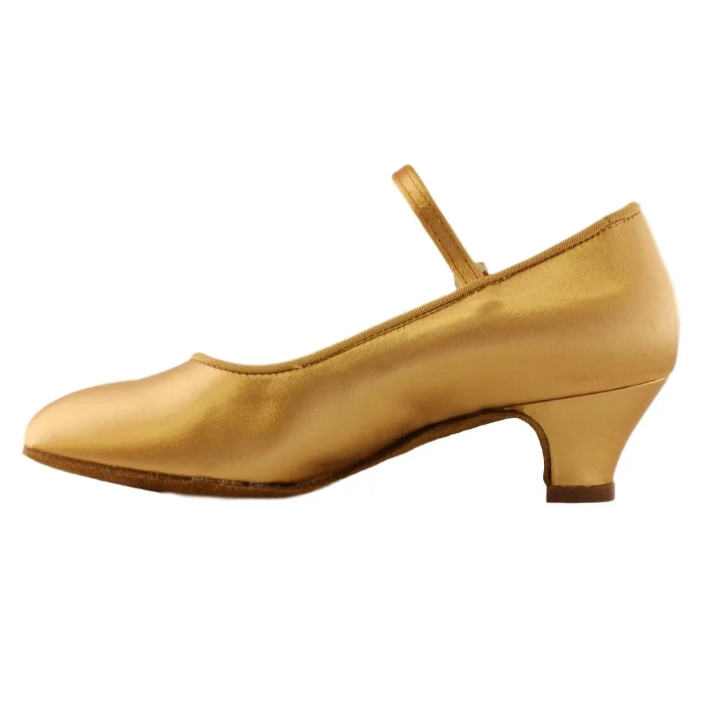 BD Dance 501, Heel Child I, Tan 2, Girls' Standard Dance Shoes
