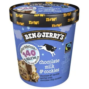 Ben & Jerry's, Moo-Phoria Chocolate Milk & Cookies Ice Cream, Pint (1 Count)