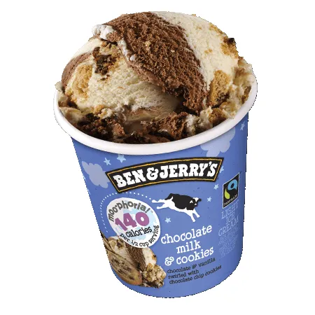 Ben & Jerry's, Moo-Phoria Chocolate Milk & Cookies Ice Cream, Pint (1 Count)