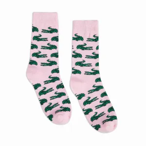 Big Kid Gator Pink Socks