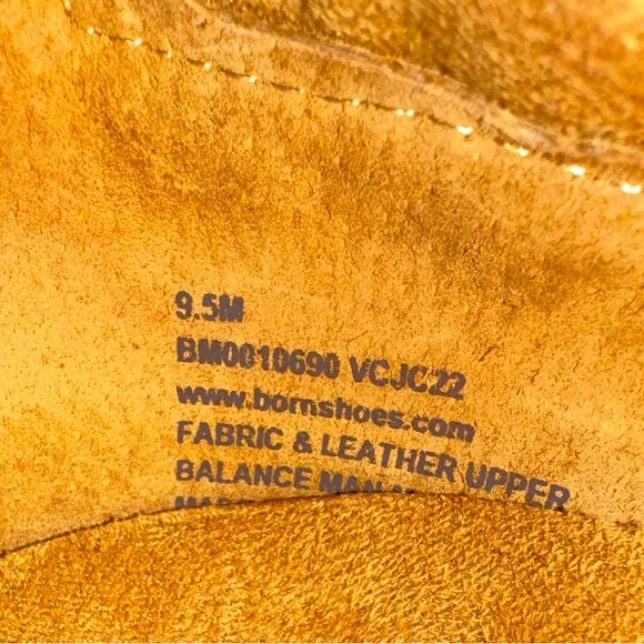 Born Barrett White Bourbon Knit Combo Men’s Shoe Sneaker Size 9.5