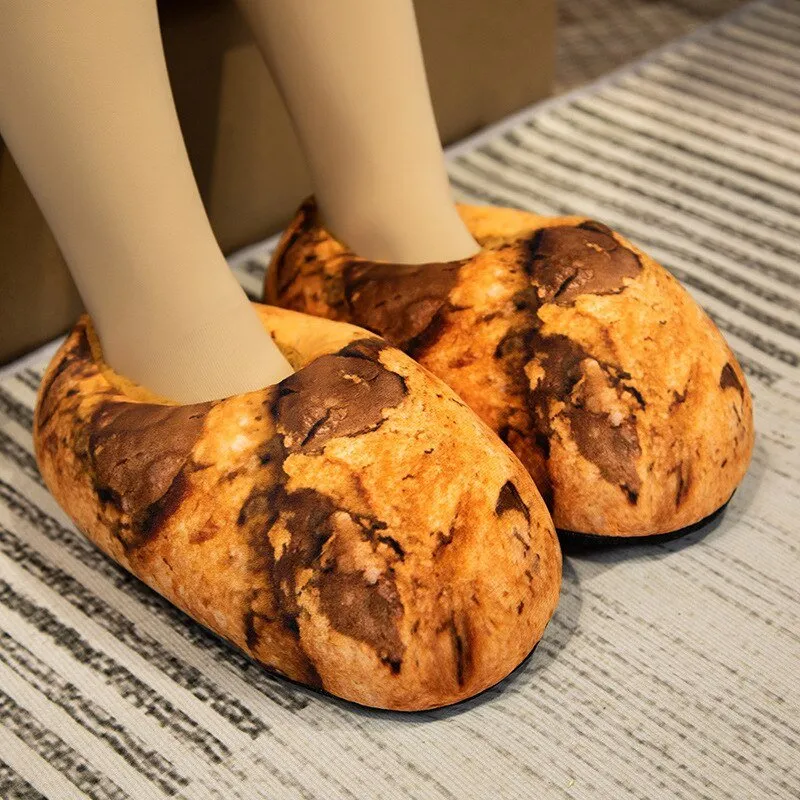 Bread Design Winter Slippers for Adults