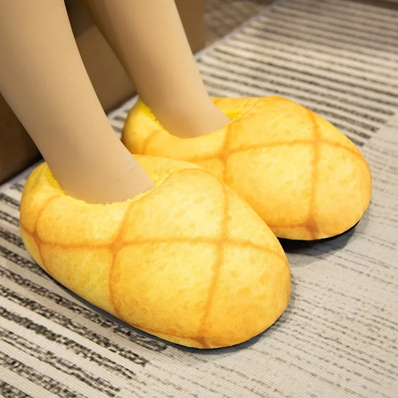 Bread Design Winter Slippers for Adults