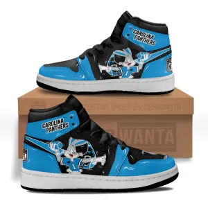 Carolina Panthers Kid J1s Sneakers Custom